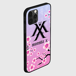 Чехол для iPhone 12 Pro Max MONSTA X САКУРА ЦВЕТЫ, цвет: 3D-черный — фото 2