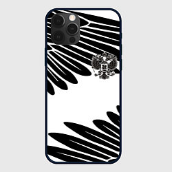 Чехол для iPhone 12 Pro Max ГЕРБ РОССИИ КРЫЛЬЯ СВОБОДЫ, цвет: 3D-черный