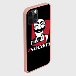 Чехол для iPhone 12 Pro Max FSOCIETY HACKING, цвет: 3D-светло-розовый — фото 2