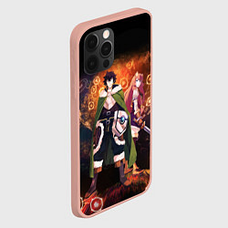 Чехол для iPhone 12 Pro Max Рафталия и Наофуми, цвет: 3D-светло-розовый — фото 2