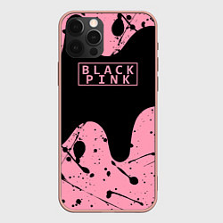 Чехол для iPhone 12 Pro Max Blackpink, цвет: 3D-светло-розовый