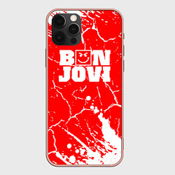 Чехол iPhone 12 Pro Max Bon jovi Трещины