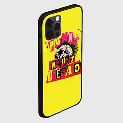Чехол для iPhone 12 Pro Max Punks Not Dead - Панки Хой!, цвет: 3D-черный — фото 2