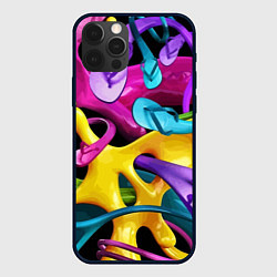 Чехол для iPhone 12 Pro Max Пляжный паттерн Summer, цвет: 3D-черный
