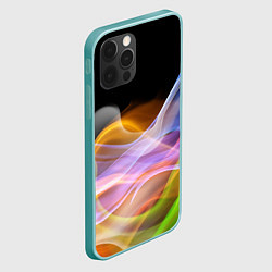Чехол для iPhone 12 Pro Max Цветной дым Color pattern, цвет: 3D-мятный — фото 2