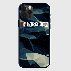 Чехол для iPhone 12 Pro Max Be here now - Быть здесь сейчас, цвет: 3D-черный
