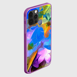 Чехол для iPhone 12 Pro Max Цветочный узор Summer, цвет: 3D-сиреневый — фото 2