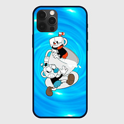 Чехол для iPhone 12 Pro Max Две чашечки Cupheadг, цвет: 3D-черный