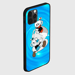 Чехол для iPhone 12 Pro Max Две чашечки Cupheadг, цвет: 3D-черный — фото 2