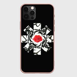 Чехол iPhone 12 Pro Max RHCP Logo Red Rose