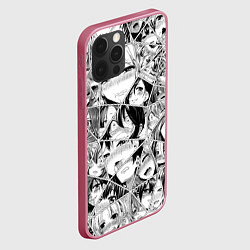 Чехол для iPhone 12 Pro Max Manga Ahegao 2 0, цвет: 3D-малиновый — фото 2