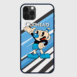 Чехол для iPhone 12 Pro Max Cuphead синяя чашечка, цвет: 3D-черный