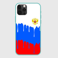Чехол iPhone 12 Pro Max Флаг герб russia