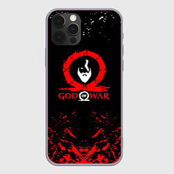 Чехол iPhone 12 Pro Max God of War Ragnarok герой лого