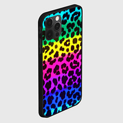 Чехол для iPhone 12 Pro Max Leopard Pattern Neon, цвет: 3D-черный — фото 2