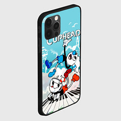 Чехол для iPhone 12 Pro Max Cuphead 2 чашечки, цвет: 3D-черный — фото 2