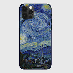 Чехол для iPhone 12 Pro Max Звездная ночь Ван Гога, цвет: 3D-черный
