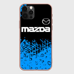 Чехол для iPhone 12 Pro Max МАЗДА Шины, цвет: 3D-светло-розовый