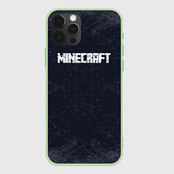 Чехол для iPhone 12 Pro Max Майнкрафт MineCraft текстура, цвет: 3D-салатовый