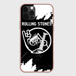 Чехол iPhone 12 Pro Max Rolling Stones - КОТ - Краска