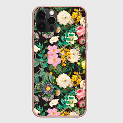 Чехол iPhone 12 Pro Max Паттерн из летних цветов Summer Flowers Pattern