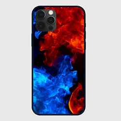Чехол для iPhone 12 Pro Max Огонь - Вода Инь - Янь, цвет: 3D-черный