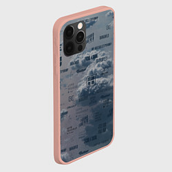 Чехол для iPhone 12 Pro Max BTS Дискография, цвет: 3D-светло-розовый — фото 2