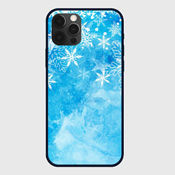 Чехол iPhone 12 Pro Max Новогодние снежинки