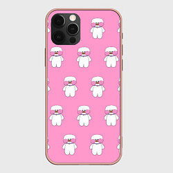 Чехол iPhone 12 Pro Max ЛАЛАФАНФАН на розовом фоне