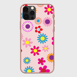 Чехол iPhone 12 Pro Max Мультяшные цветочки
