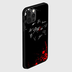 Чехол для iPhone 12 Pro Max Stray kids Автографы, цвет: 3D-черный — фото 2