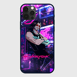 Чехол для iPhone 12 Pro Max Johnny cyberpunk2077, цвет: 3D-черный