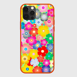 Чехол iPhone 12 Pro Max Цветочки фон