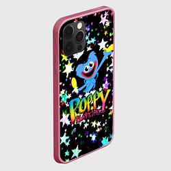 Чехол для iPhone 12 Pro Max POPPY PLAYTIME HAGGY WAGGY ХАГГИ ВАГГИ ЗВЕЗДЫ, цвет: 3D-малиновый — фото 2