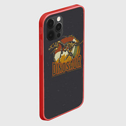 Чехол для iPhone 12 Pro Max Динозавр-древность, цвет: 3D-красный — фото 2
