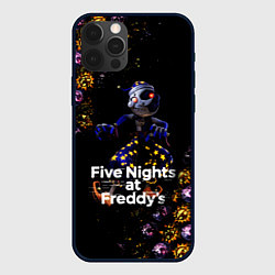 Чехол для iPhone 12 Pro Max Five Nights at Freddys Луна паттерн, цвет: 3D-черный