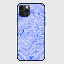 Чехол для iPhone 12 Pro Max Abstract lavender pattern, цвет: 3D-черный