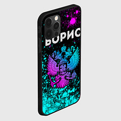 Чехол для iPhone 12 Pro Max Борис Россия, цвет: 3D-черный — фото 2