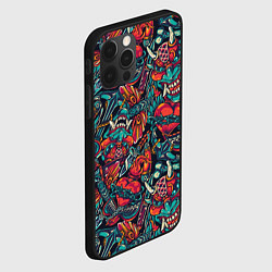 Чехол для iPhone 12 Pro Max Japanese mask l Oni, цвет: 3D-черный — фото 2