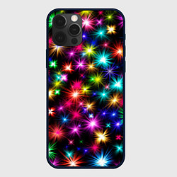 Чехол iPhone 12 Pro Max ЦВЕТНЫЕ ЗВЕЗДЫ COLORED STARS