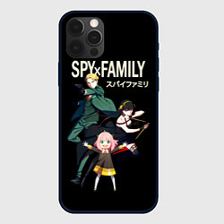 Чехол для iPhone 12 Pro Max SPY FAMILY Семья Шпиона, персонажи, цвет: 3D-черный
