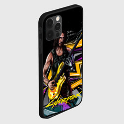 Чехол для iPhone 12 Pro Max Johnny Cyberpunk2077, цвет: 3D-черный — фото 2