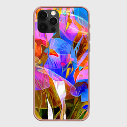 Чехол iPhone 12 Pro Max Красочный цветочный паттерн Лето Colorful floral p