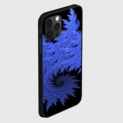 Чехол для iPhone 12 Pro Max Абстрактный морозный узор Abstract frost pattern, цвет: 3D-черный — фото 2