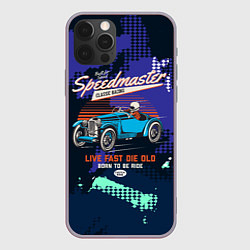 Чехол для iPhone 12 Pro Max Speed Master Гонщик, цвет: 3D-серый