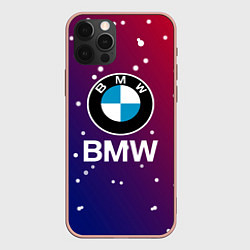 Чехол для iPhone 12 Pro Max BMW Градиент Краска, цвет: 3D-светло-розовый