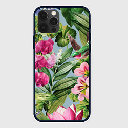 Чехол для iPhone 12 Pro Max Цветы Эдема, цвет: 3D-черный