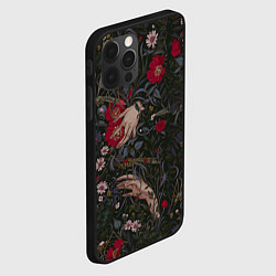Чехол для iPhone 12 Pro Max Ботаника, цвет: 3D-черный — фото 2