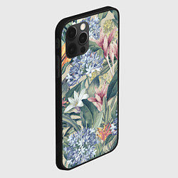 Чехол для iPhone 12 Pro Max Цветы Лилии и Агапантус, цвет: 3D-черный — фото 2