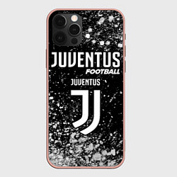 Чехол для iPhone 12 Pro Max ЮВЕНТУС Football Краска, цвет: 3D-светло-розовый